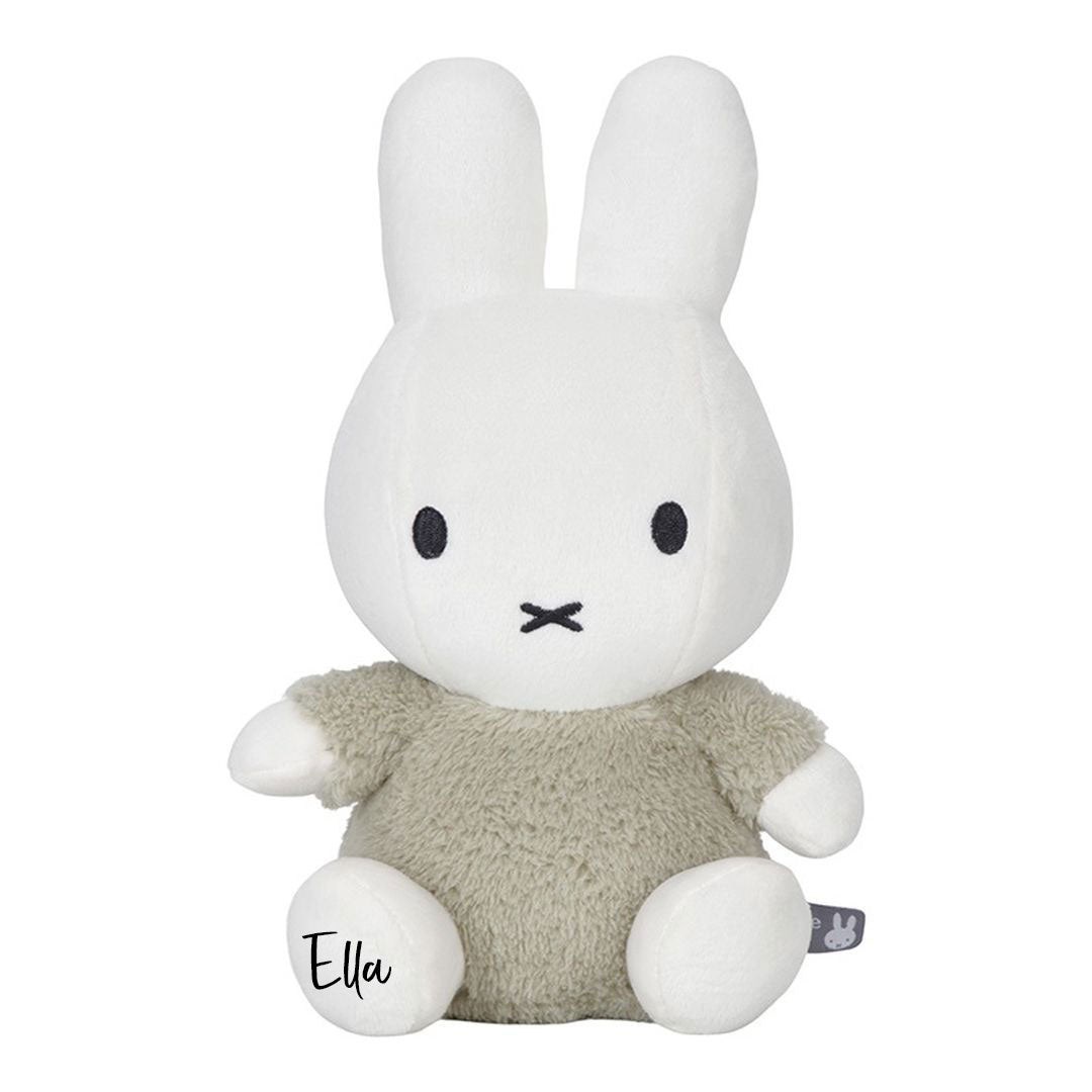 Peluche Miffy Lapin Fluffy Vert 25 cm – Cadeau pour bébés