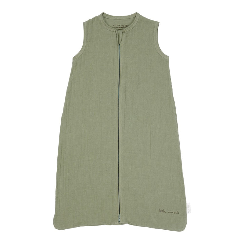 Schlafsack Sommer Musselin 110 cm - Pure Olive | Little Dutch