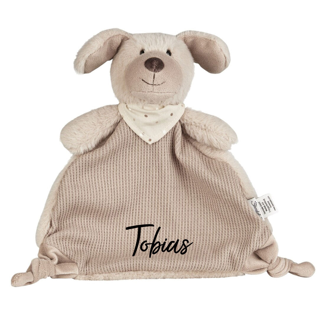 Schmusetuch M HUND Lucky mit Namen personalisiert | Sterntaler