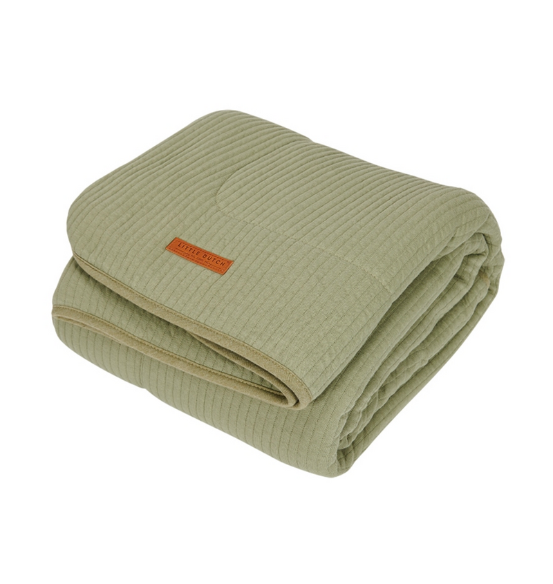 Children's duvet Pure, olive | Little Dutch