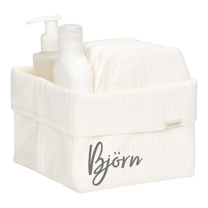 Pflegekörbchen Pure Soft White, klein | Little Dutch