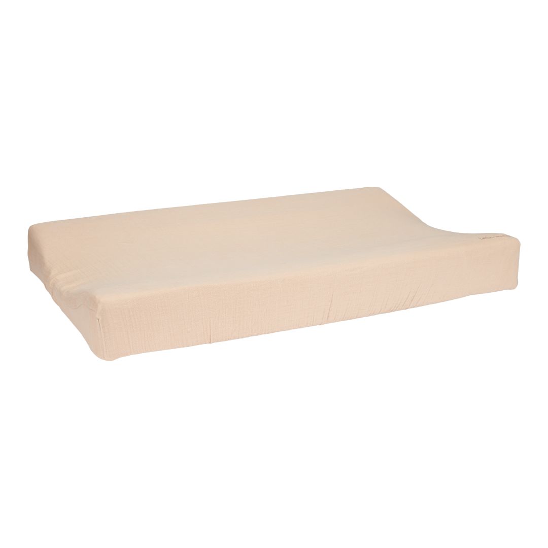 Changing mat cover muslin beige | Little Dutch