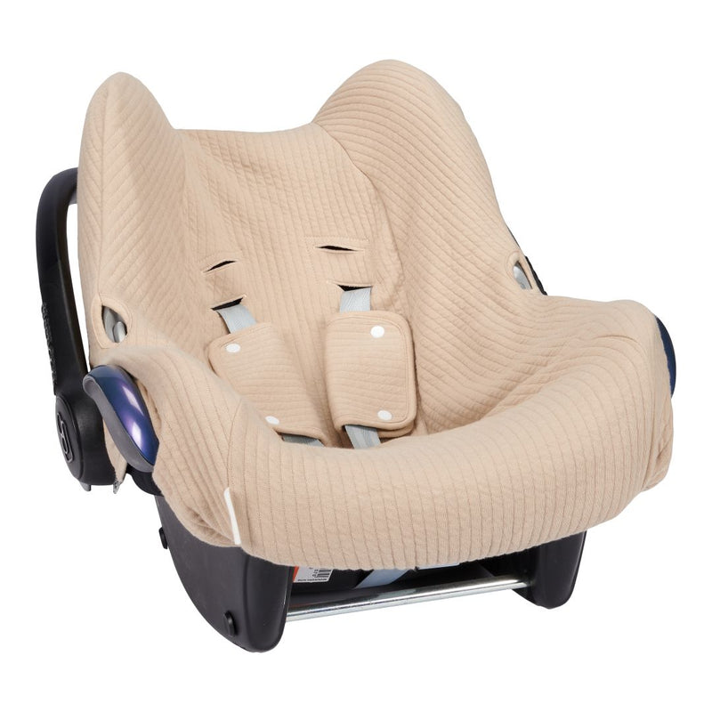 Housse de siège auto pour bébé 0+ Pure Beige | Little Dutch