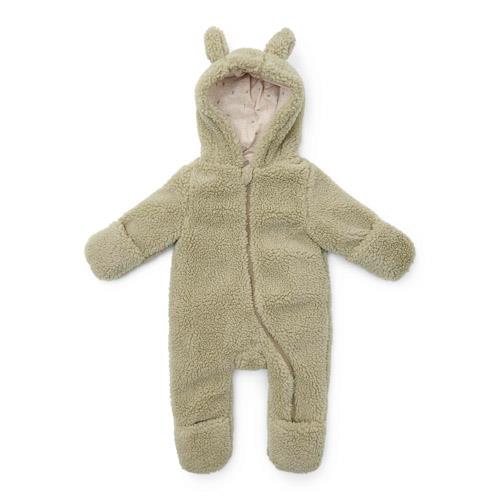 Grenouillère Teddy vert tendre - Teddy d'hiver pour nouveau-né | Little Dutch