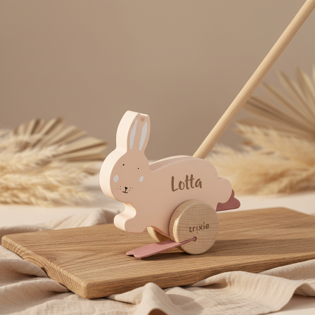 Chien à roulettes en bois - Mme Lapin | Trixie
