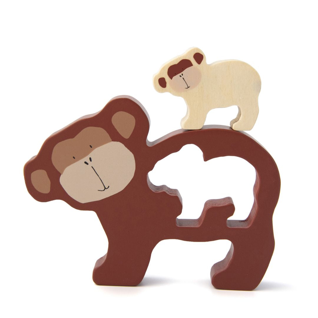 Wooden Baby Puzzle - Mr. Monkey | Trixie