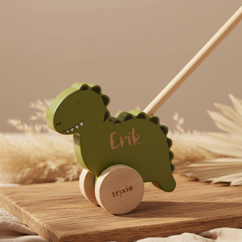 Animal à pousser en bois - Monsieur Dino | Trixie