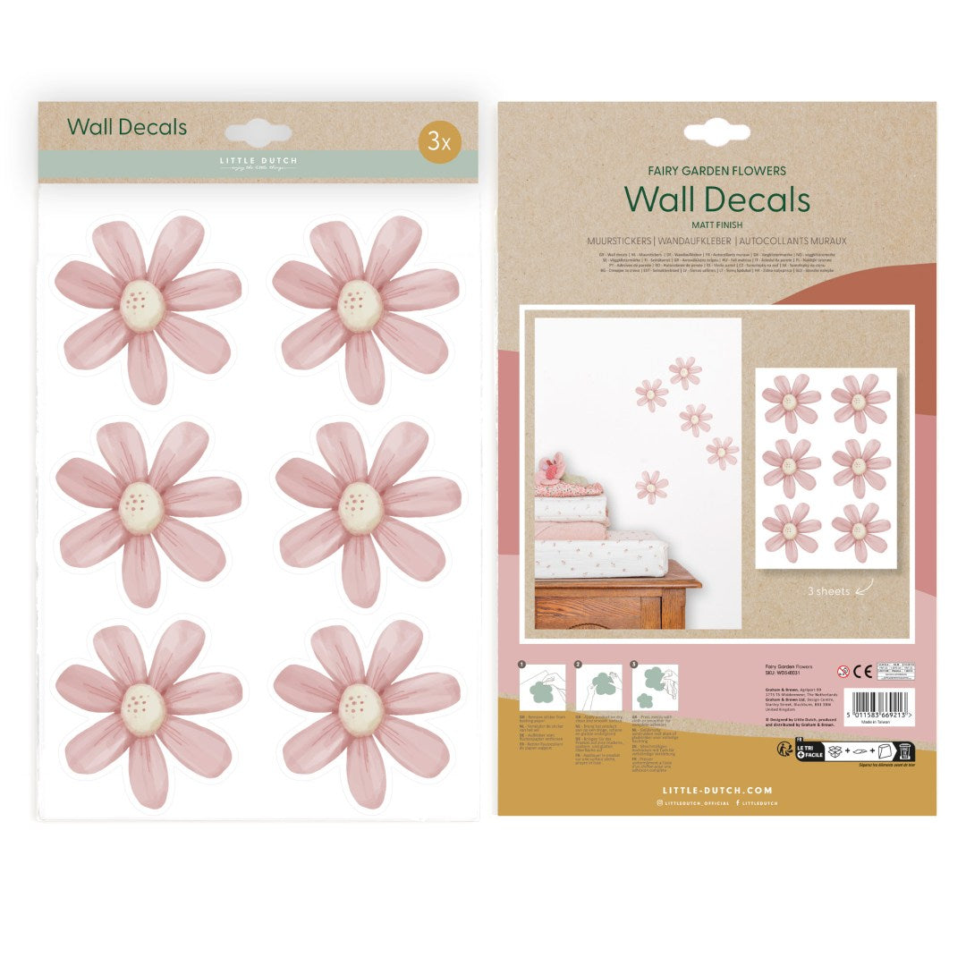 Sticker mural Fleurs du jardin des fées | Little Dutch
