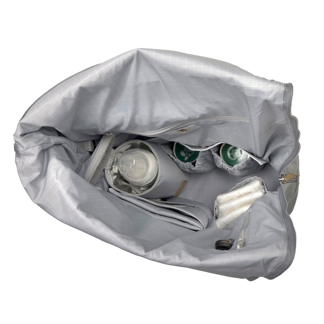 Changing Backpack - Rolltop Backpack, Grey Mélange (Limited Edition) | Lässig