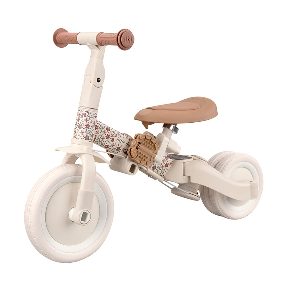 Tricycle évolutif 4-en-1 Sunny Flower Offwhite | Little Dutch