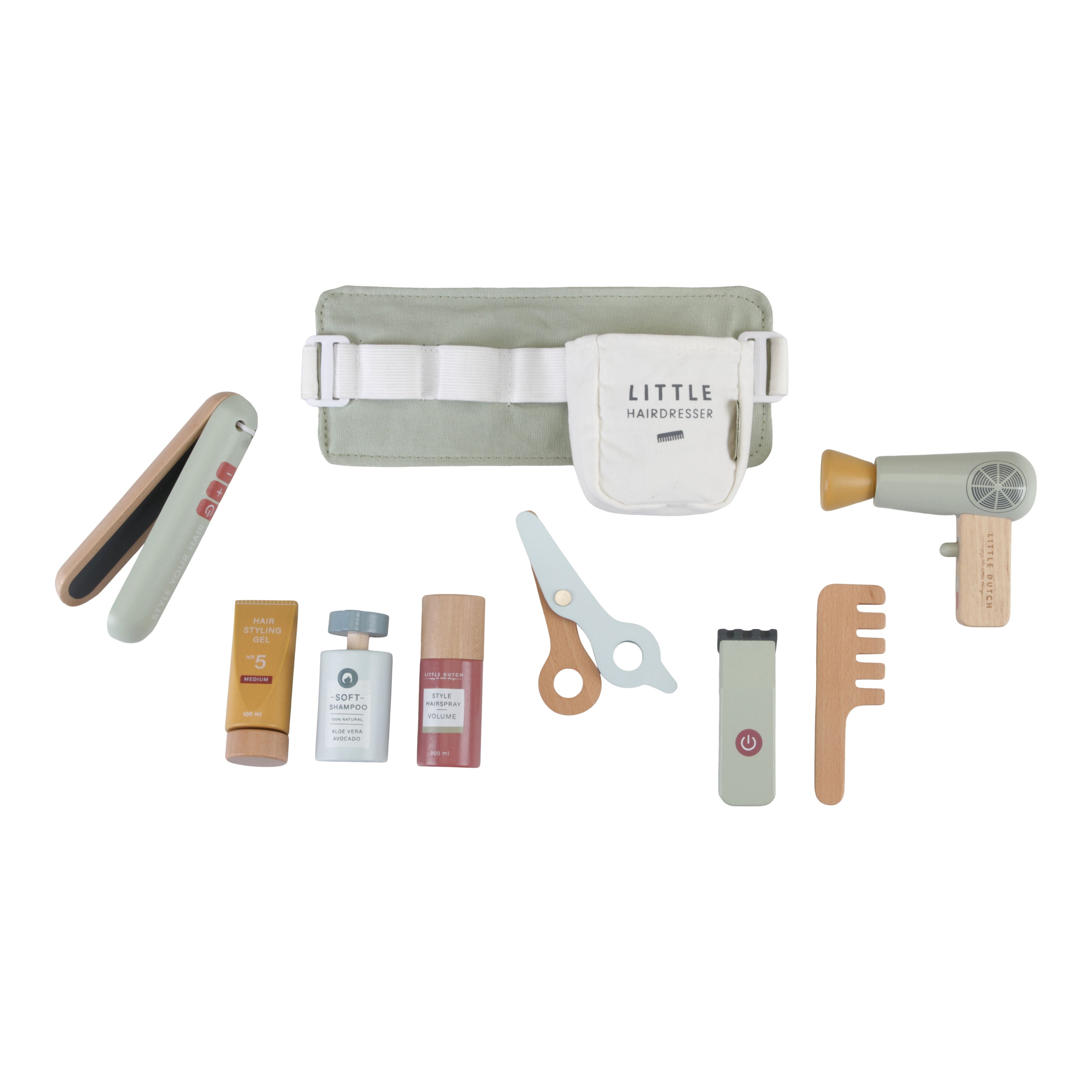 Set de coiffure en bois pour enfants