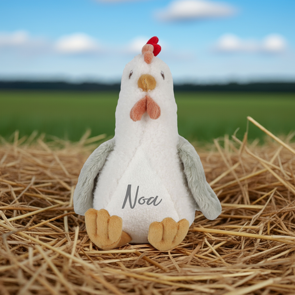 Stuffed Chicken Little Farm 17 cm