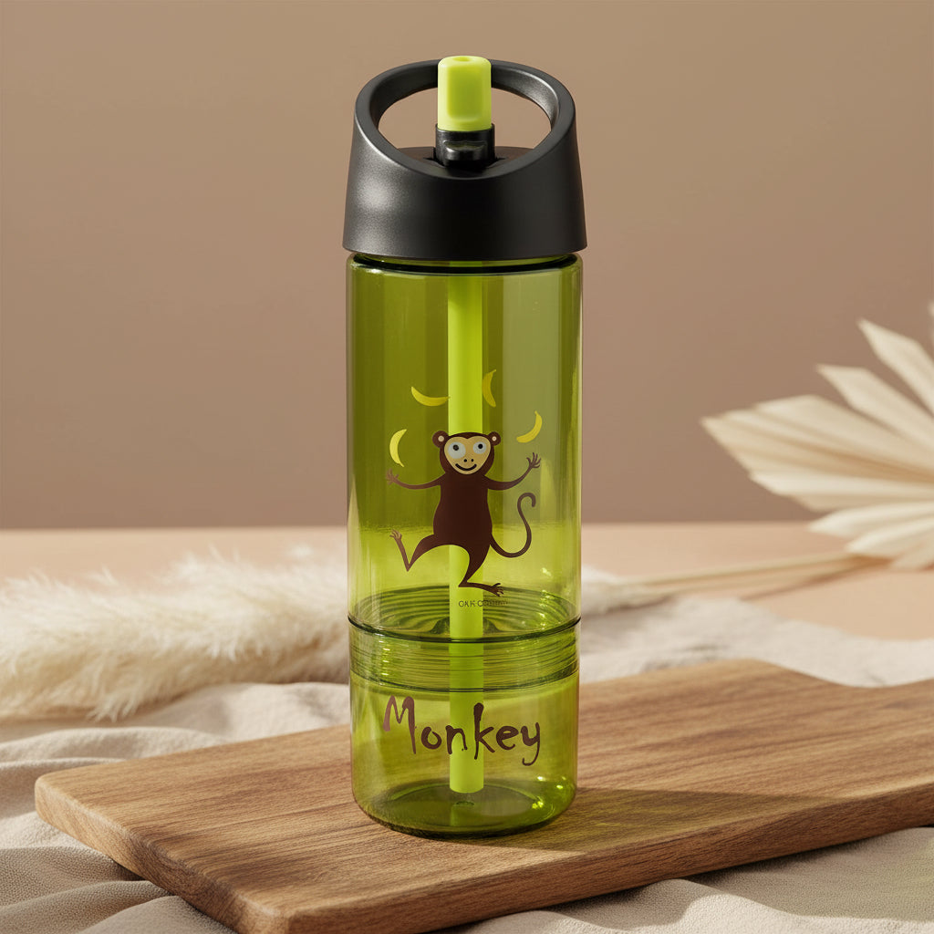 Carl Oscar 2-in-1 Trinkflasche Lime 300 + 150 ml