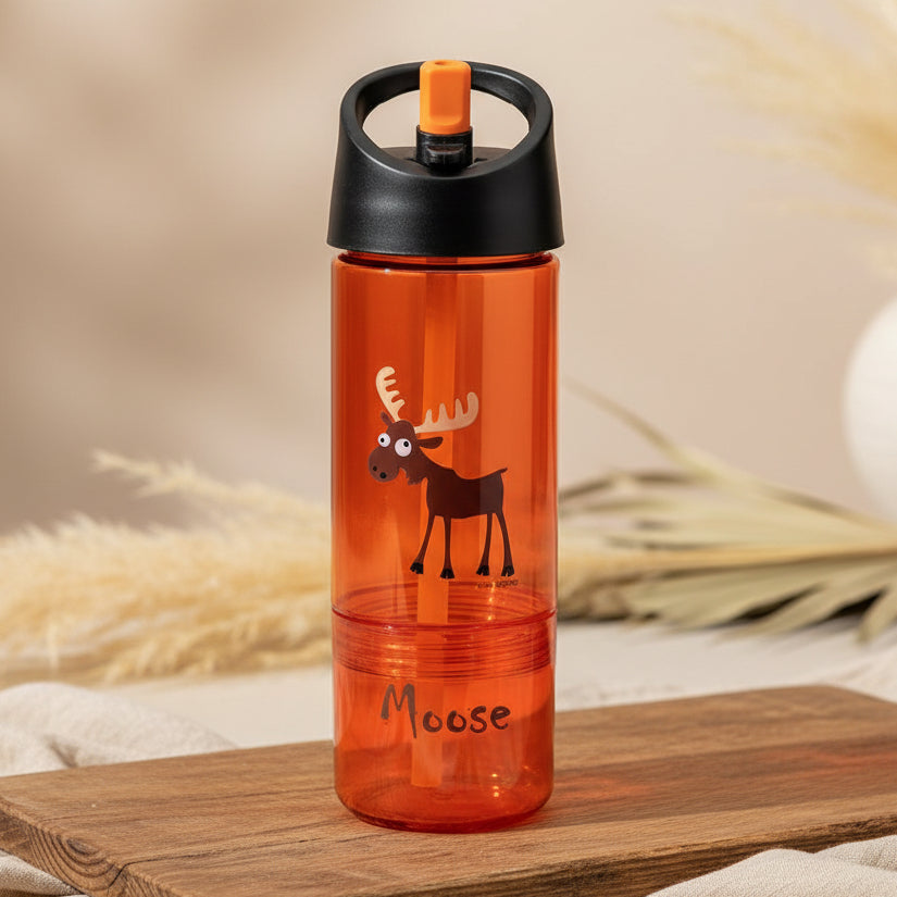 Carl Oscar 2-in-1 Trinkflasche Orange