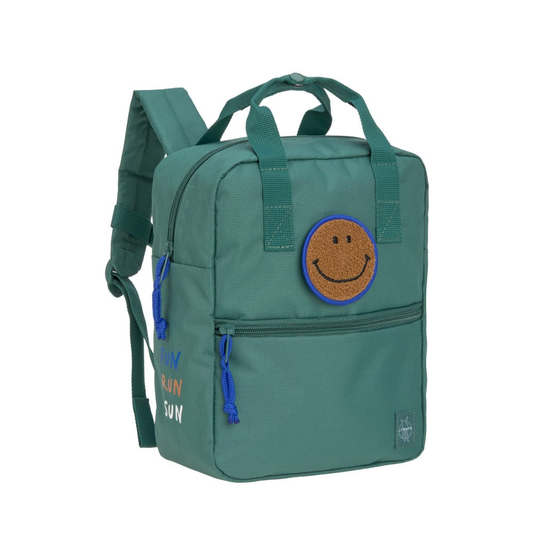 Sac à dos carré pour maternelle - Little Gang, Vert foncé | Lässig