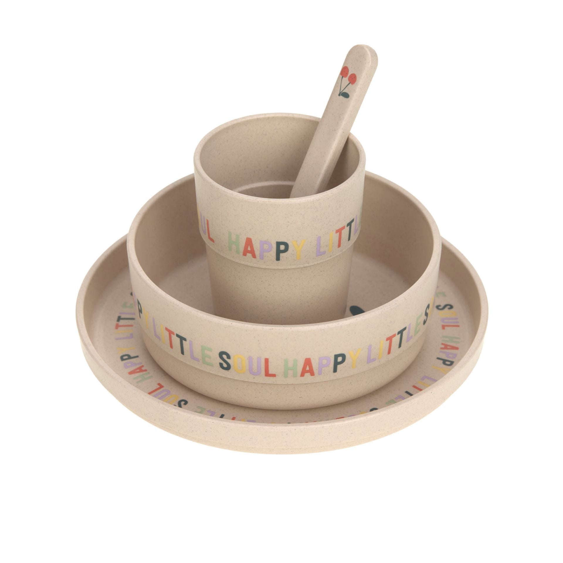 Kindergeschirr Set Happy Fruits - Cherry | Lässig
