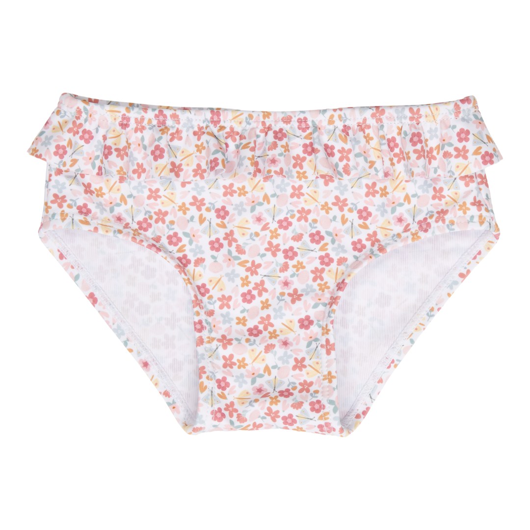 Bikinihose Summer Flowers von Little Dutch – mehrfarbiges Bikini-Unterteil mit Rüschen