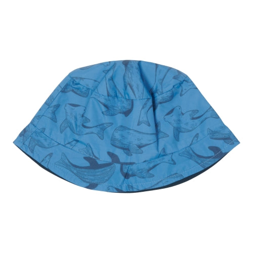 Chapeau de soleil réversible, Sea Life / Bleu, taille 1 | Little Dutch