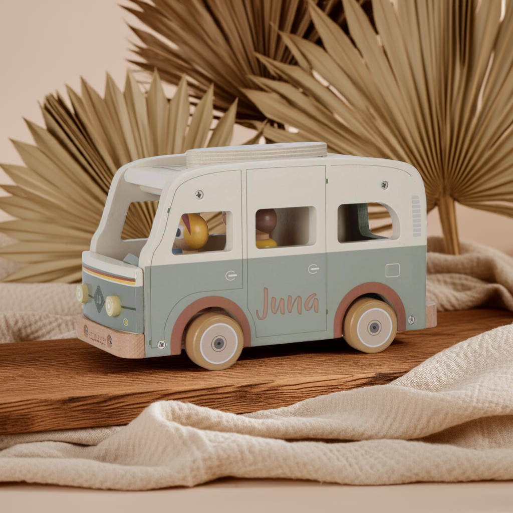 Wohnmobil Retro Camper mit Spielfiguren – Rollenspiel für Kinder