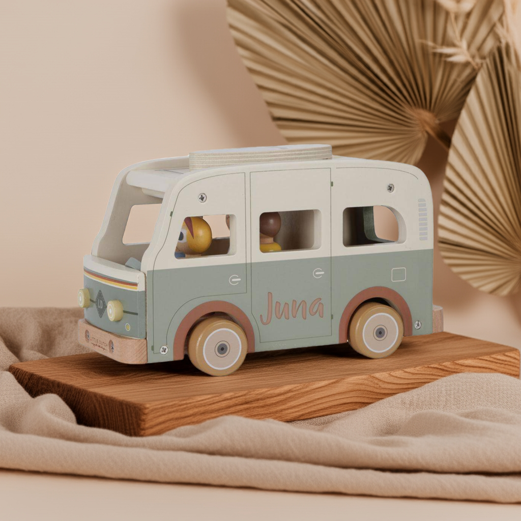 Wohnmobil Retro Camper mit Spielfiguren – Rollenspiel für Kinder