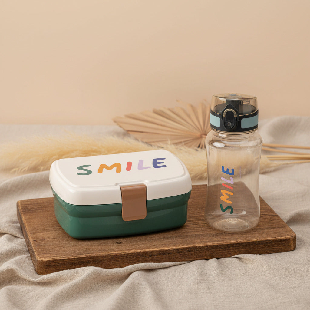 Lässig Lunch Set Little Gang Smile Green