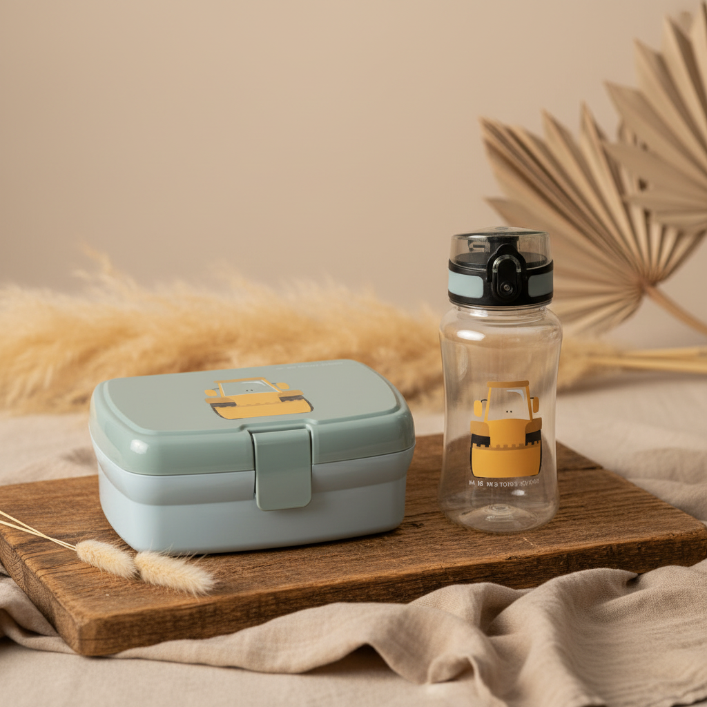 Breaktime Set Bottle & Lunch Box Tiny Drivers - Excavator | Casual