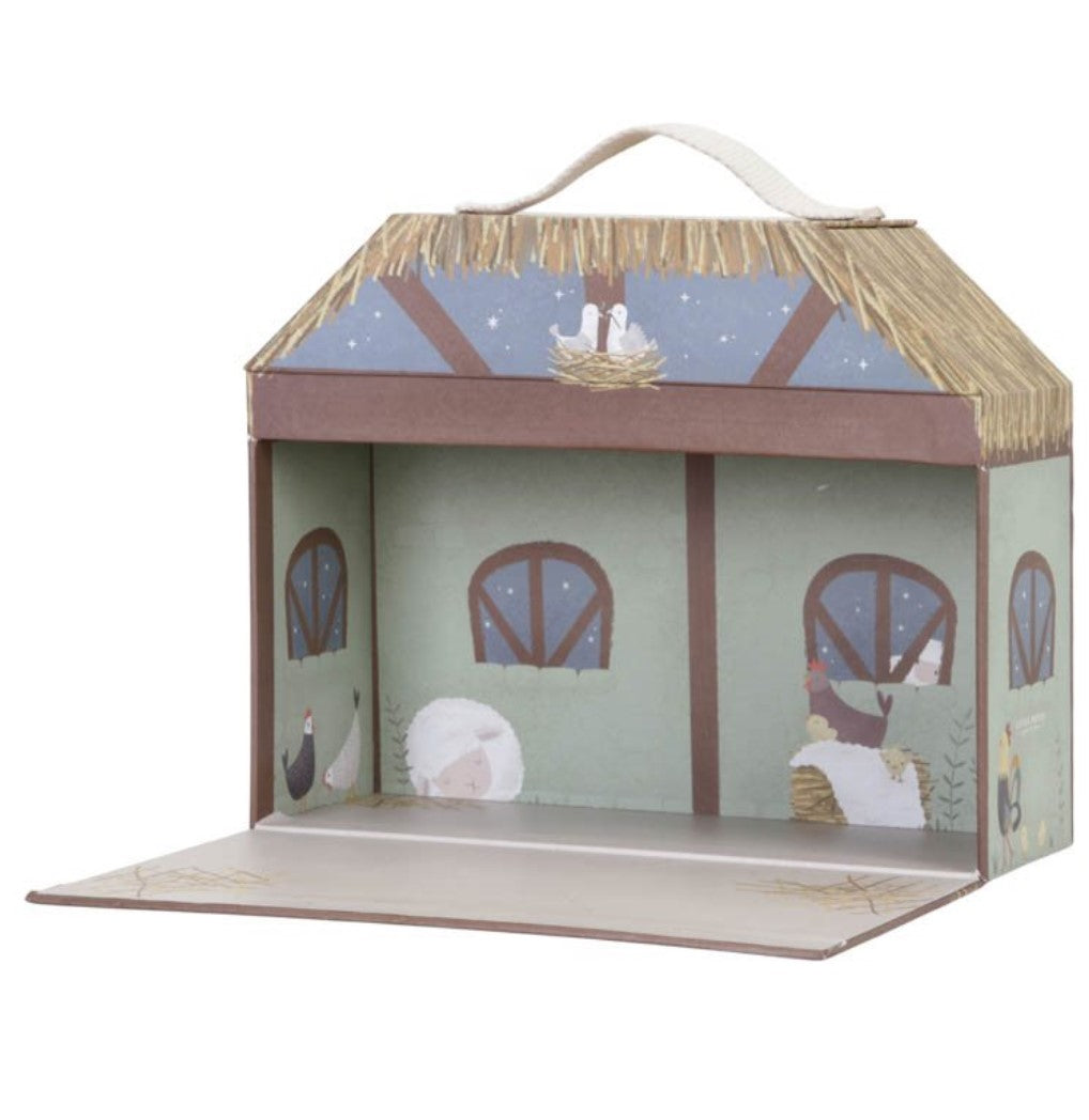 Personalisierte Weihnachtskrippe aus Holz – liebevolles Krippenspiel für Kinder