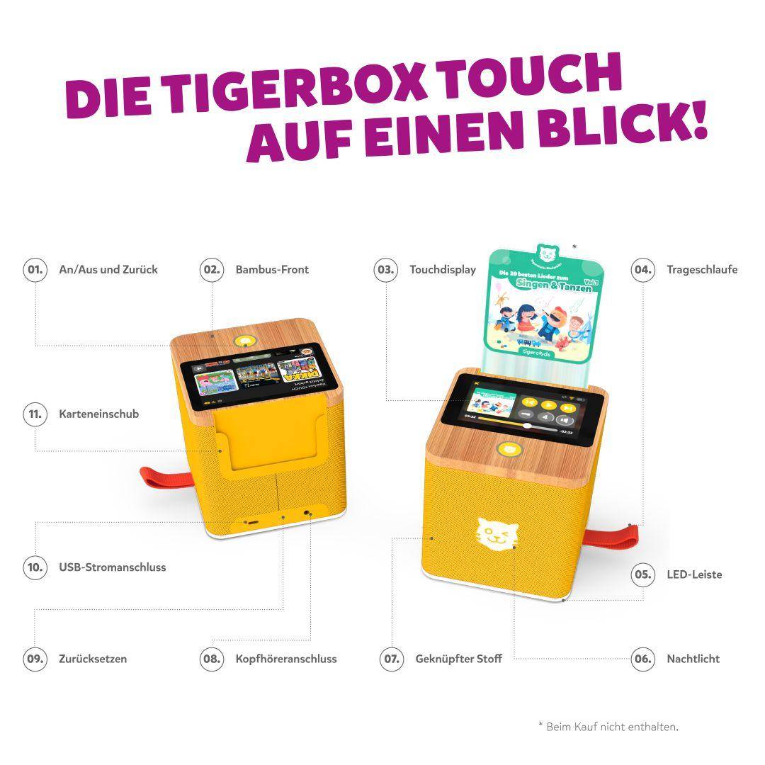 tigerbox TOUCH PLUS yellow Bluetooth | by Schmatzepuffer® "customizable"