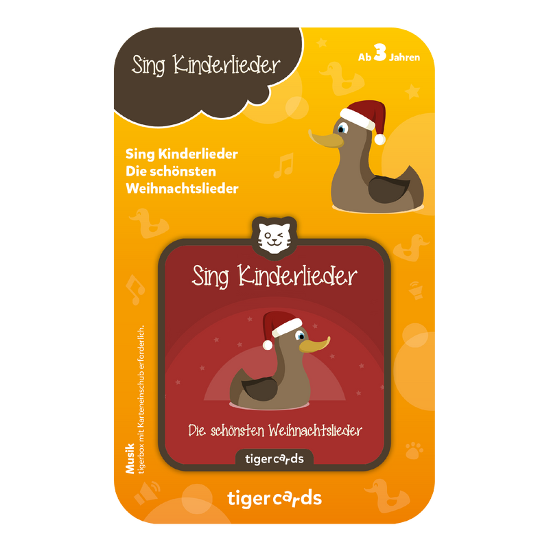 Sing Kinderlieder Weihnachtslieder – tigercard für die tigerbox