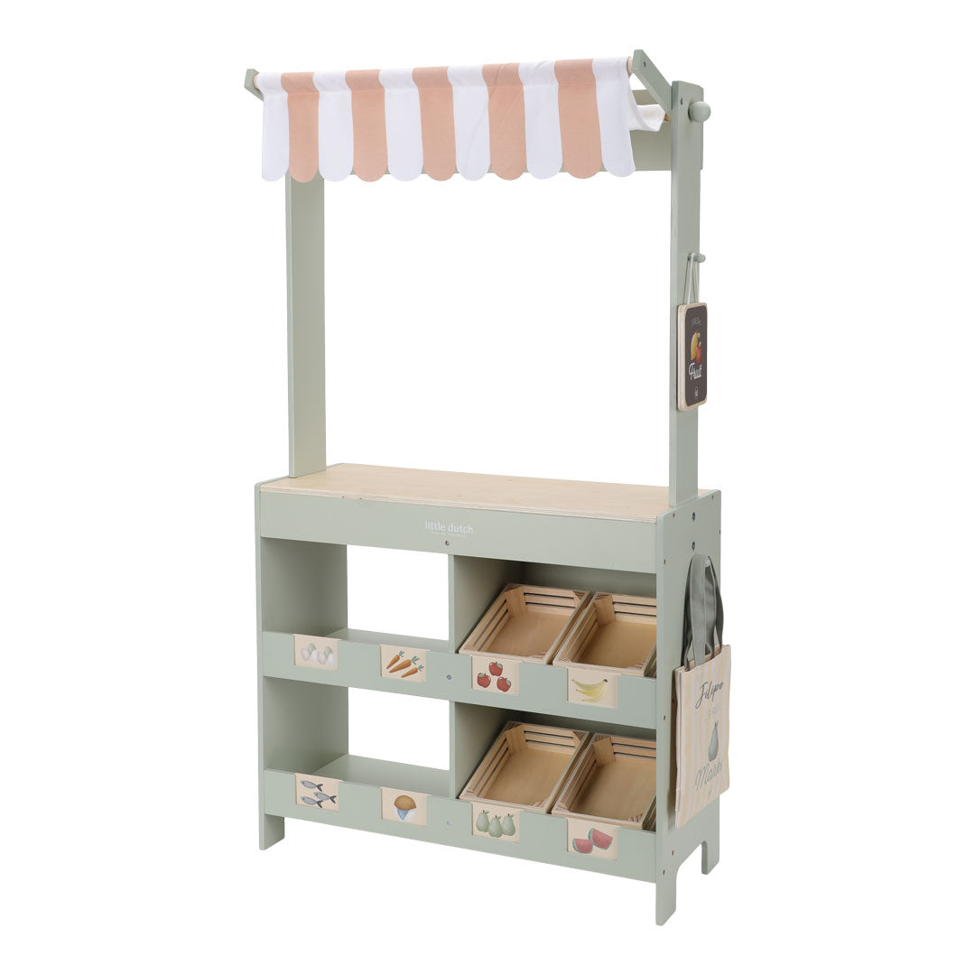 Wooden Market Stall & Café – 2-in-1 Game Stand
