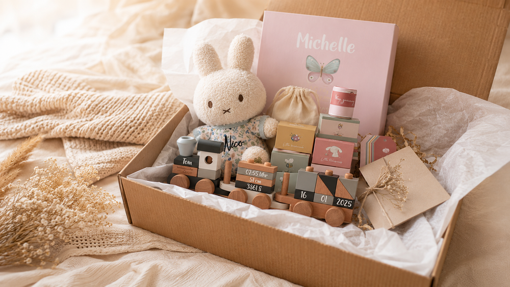 Geschenk zur Geburt direkt verschicken: So kommt es persönlich an