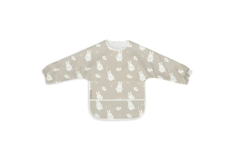 Waterproof bib with sleeves Miffy &amp; Snuffy, olive green | Jollein