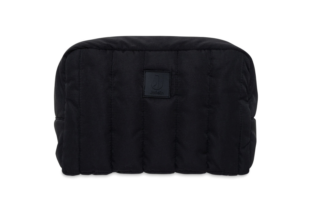 Puffed cosmetic bag, black | Jollein
