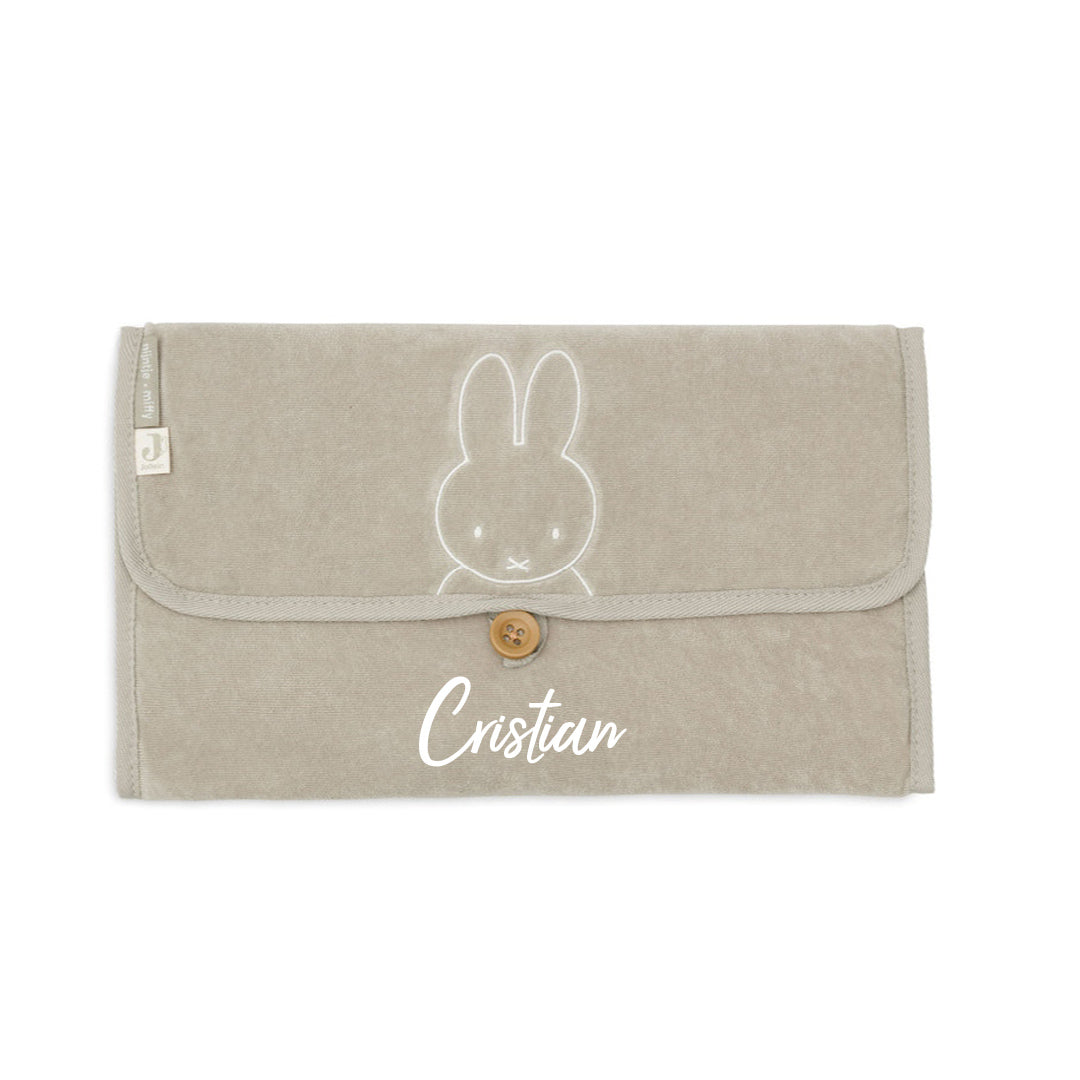Wickelunterlage Frottee Miffy, Olivgrün | Jollein
