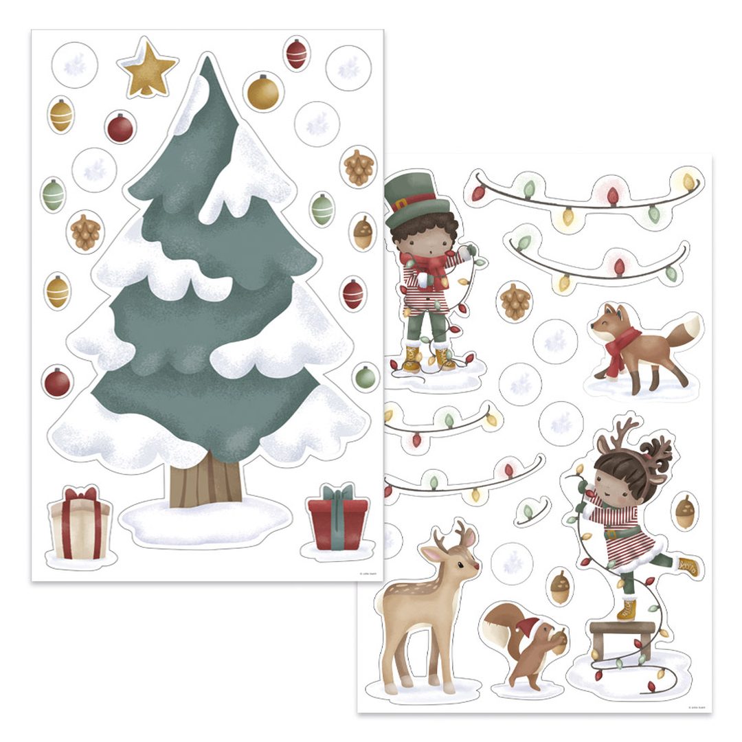 Fenstersticker XL Weihnachtsbaum – Weihnachtsdeko für Kinder