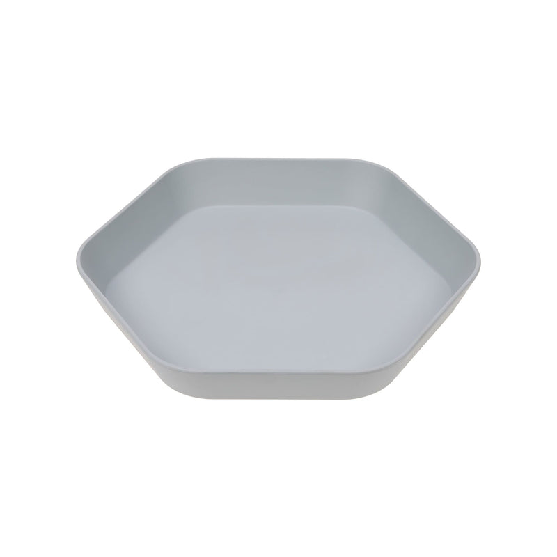 Assiette enfant Geo gris-bleu | Lässig