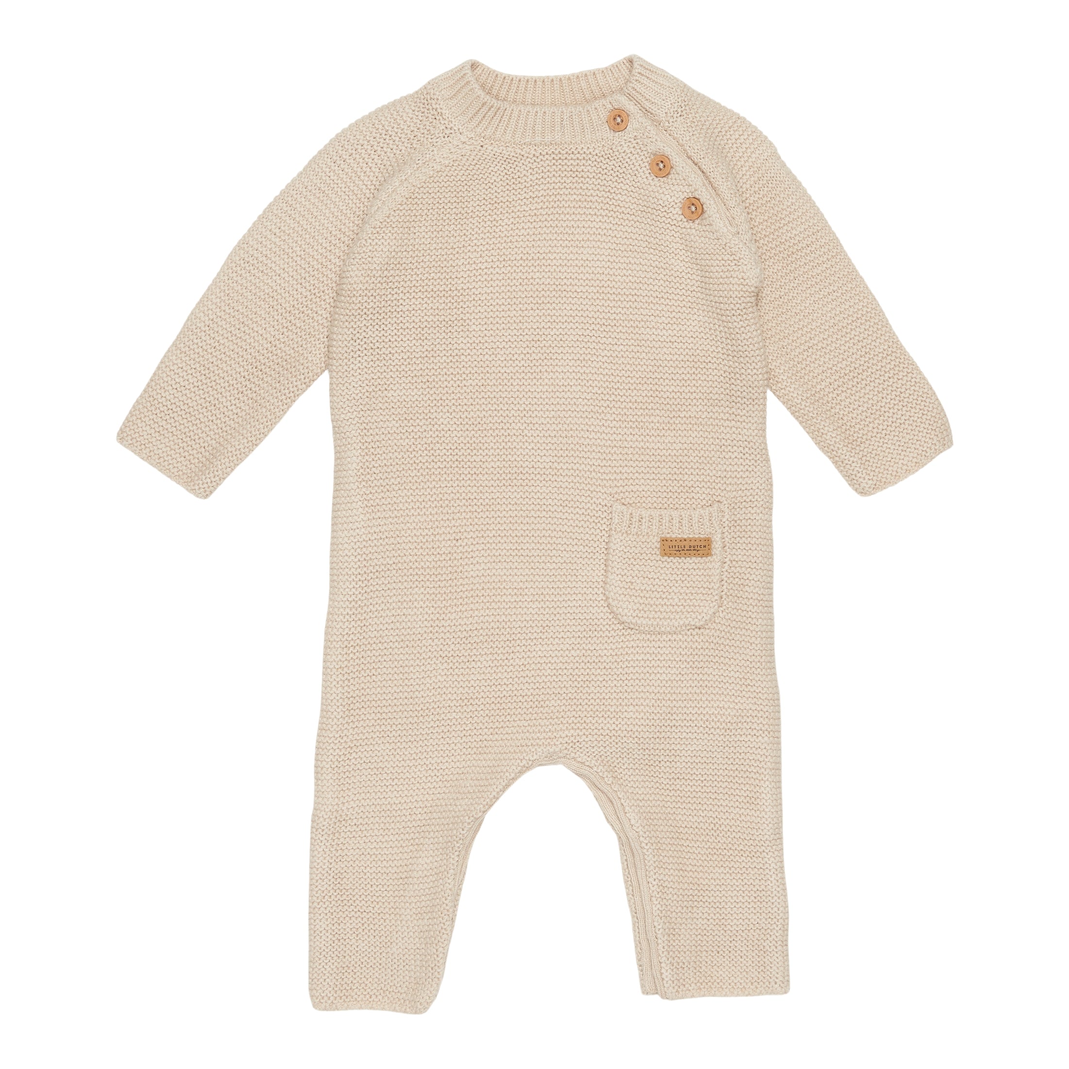 Combinaison tricotée Little Goose Sand | Little Dutch