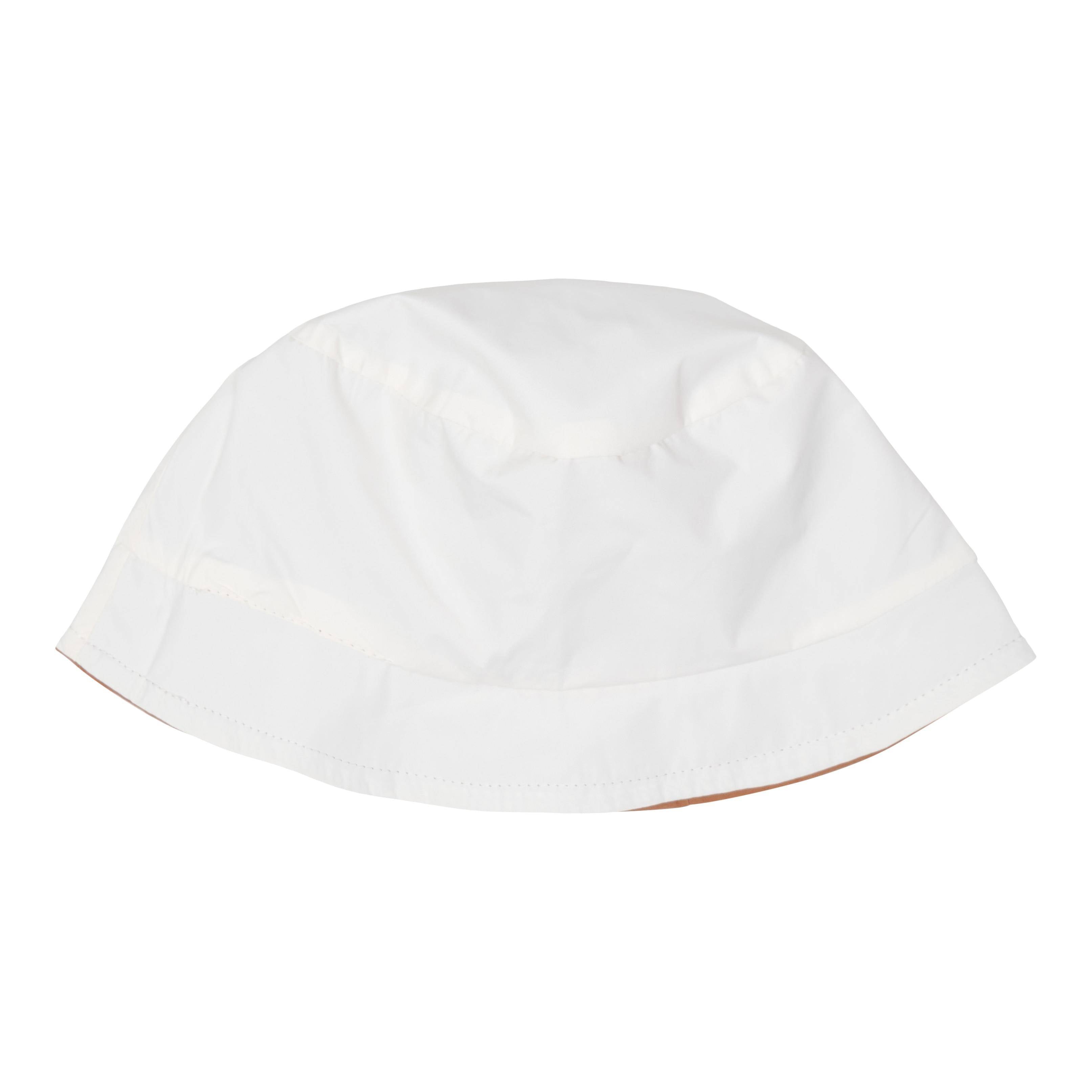 Wendbarer Sonnenhut Orange Weiß für Babys und Kinder