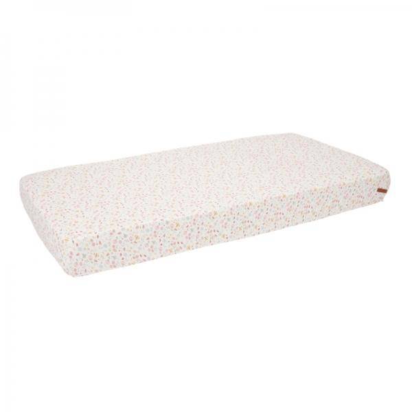 Fitted sheet Flowers &amp; Butterflies 60 x 120 cm | Little Dutch