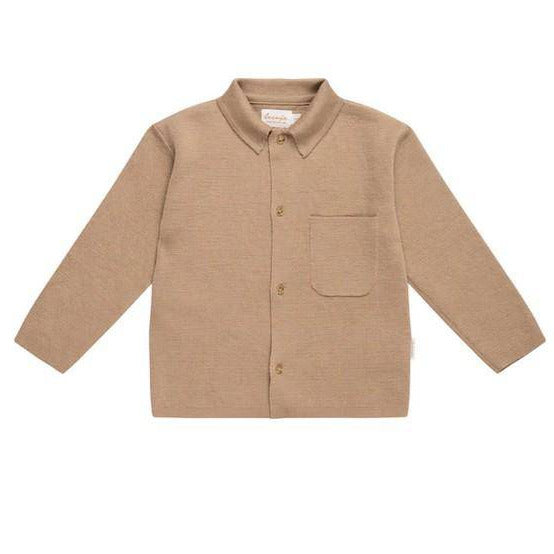 Knit shirt "Coffee" beige size 62-68 | leevje