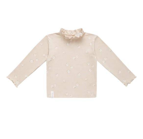 Haut à manches longues et col à volants « Rose by Rose » taille 74/80 | leevje
