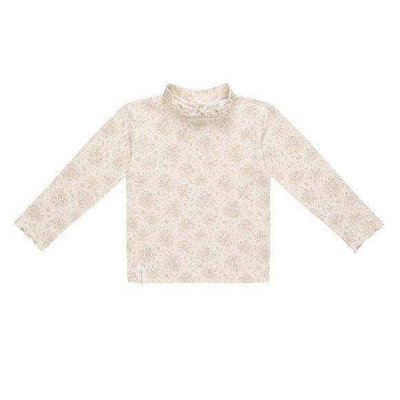 Haut à manches longues et col à volants « Boutons de rose » taille 98/104 | leevje