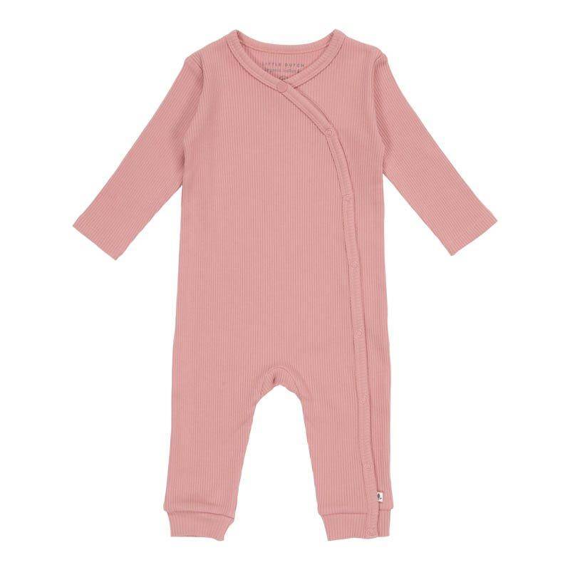 Grenouillère rose cache-cœur pour bébés