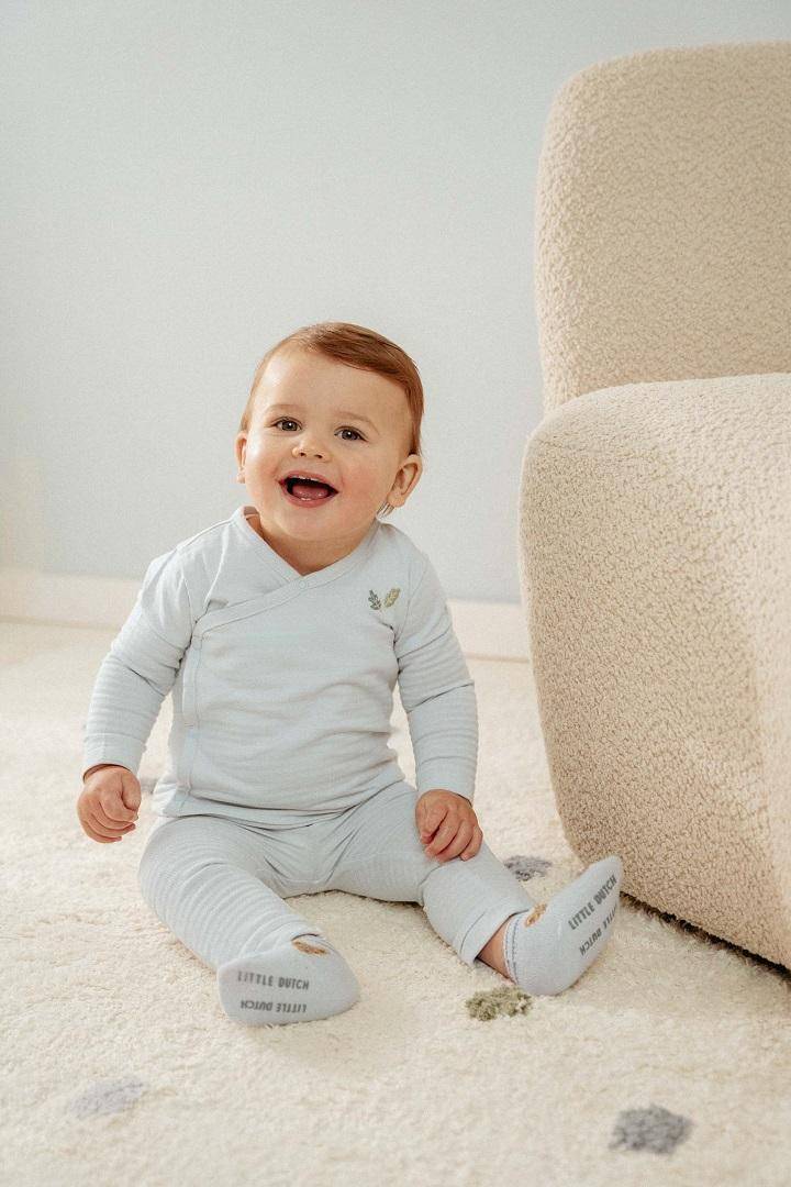 T-Shirt-Wickel langärmlig Baby Blue | Little Dutch