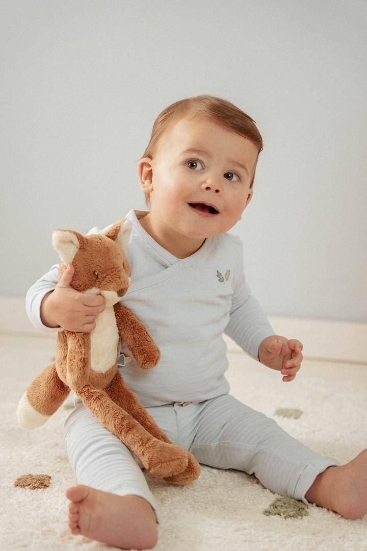 T-Shirt-Wickel langärmlig Baby Blue | Little Dutch