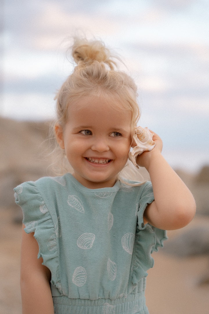 Spielanzug Ocean Treasures Surf Blue | Little Dutch