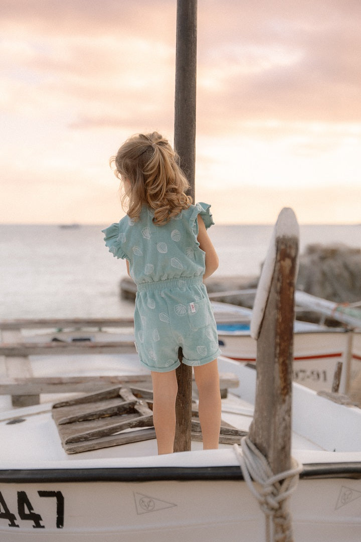 Spielanzug Ocean Treasures Surf Blue | Little Dutch