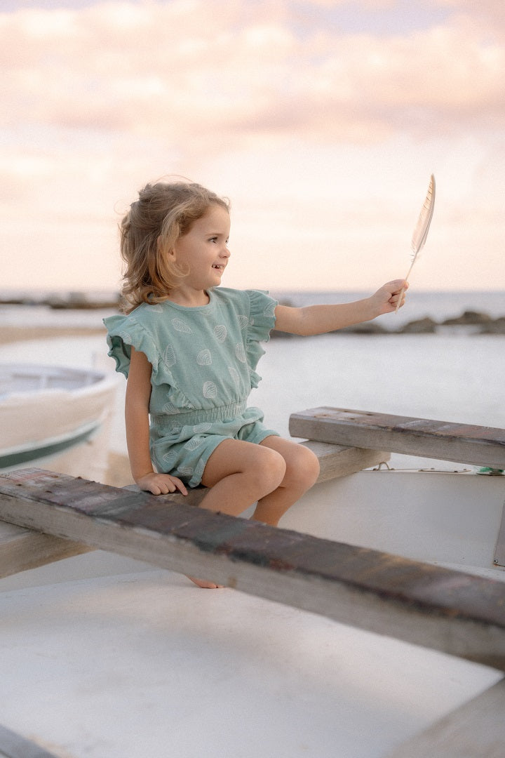 Spielanzug Ocean Treasures Surf Blue | Little Dutch
