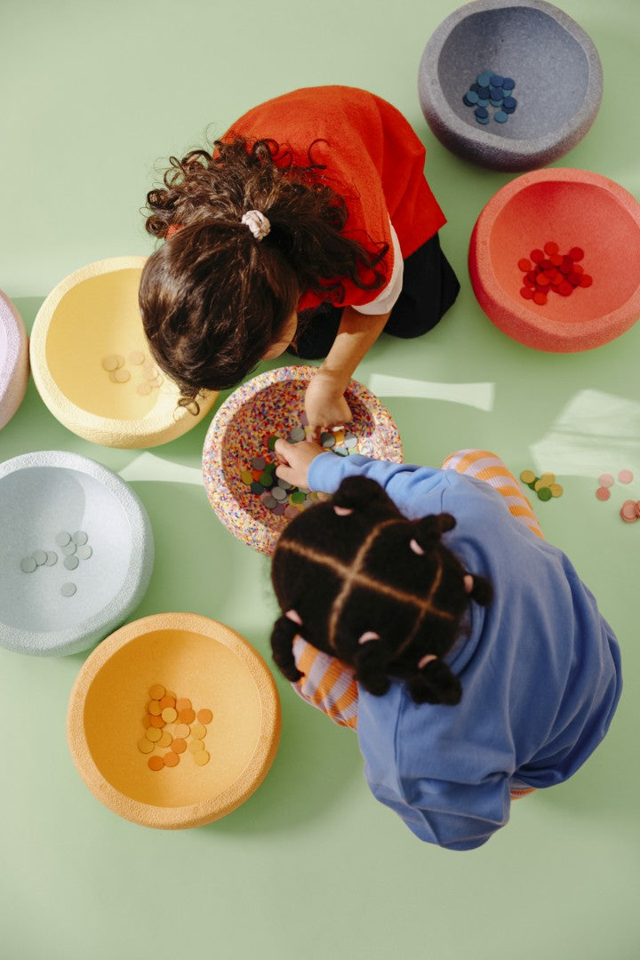 OFFRE ensemble : Balance Board gratuit + Stapelstein Rainbow Set complet – pastel | Stapelstein