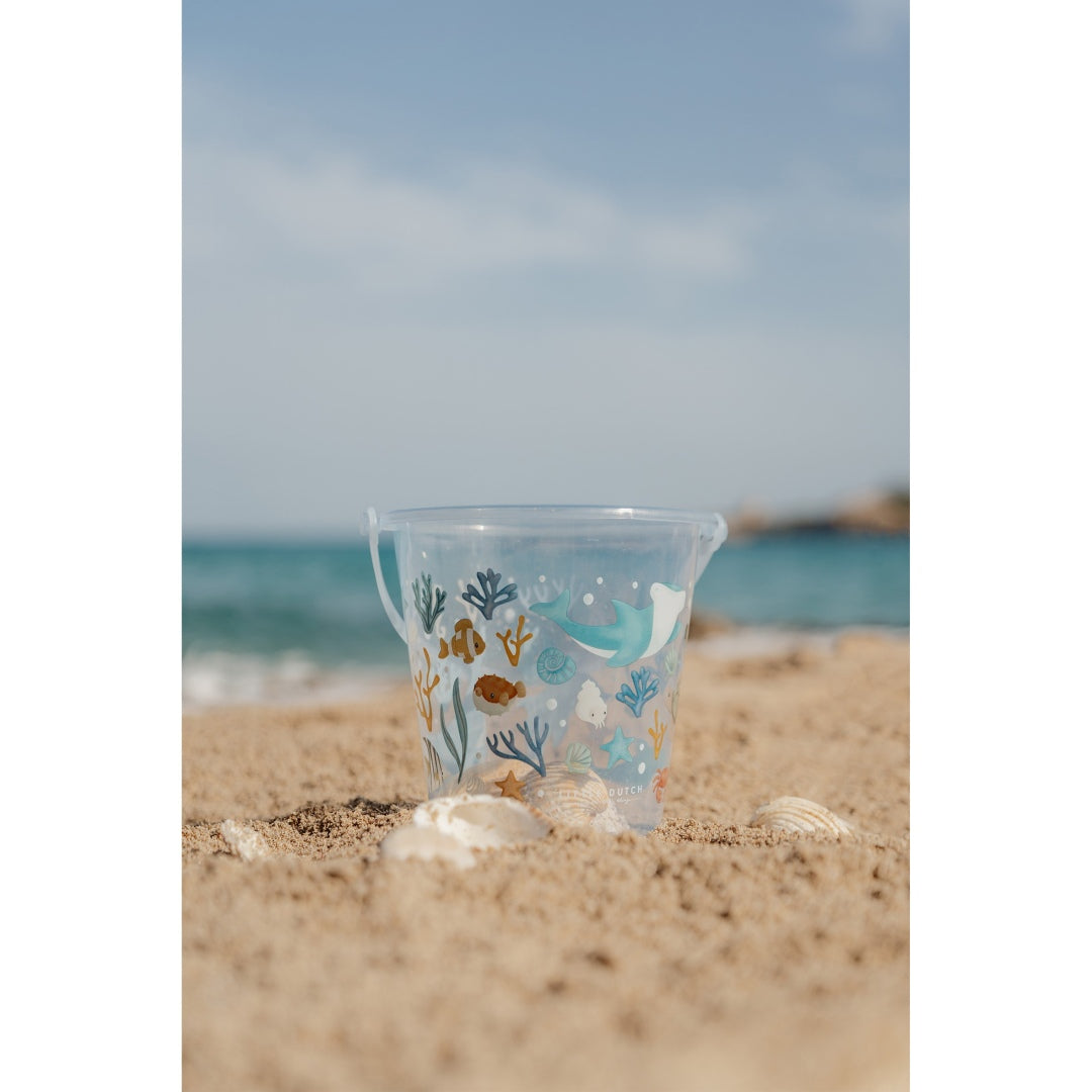 Seau Ocean Dreams bleu – Jouet de sable pour la plage et le bac à sable